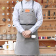 Brown Black Red Gray Canvas Apron