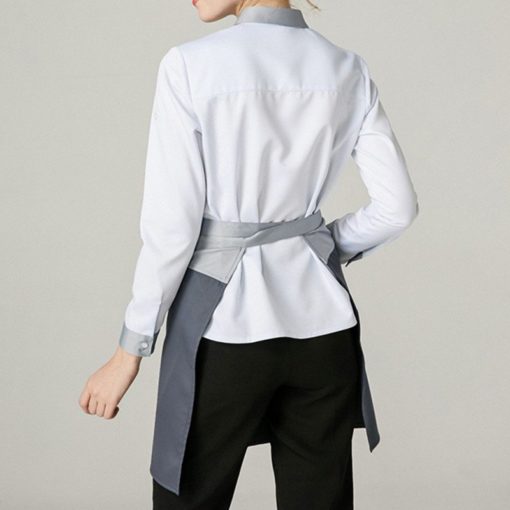 Polyester Cotton Long Sleeve White Shirt