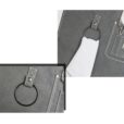 Gray Canvas Apron Crossback Leather Straps