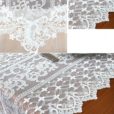 White Elegant Lace Embroidery Table Runner