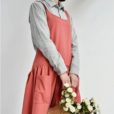 Red Pink Blue Yellow Cotton Linen Apron