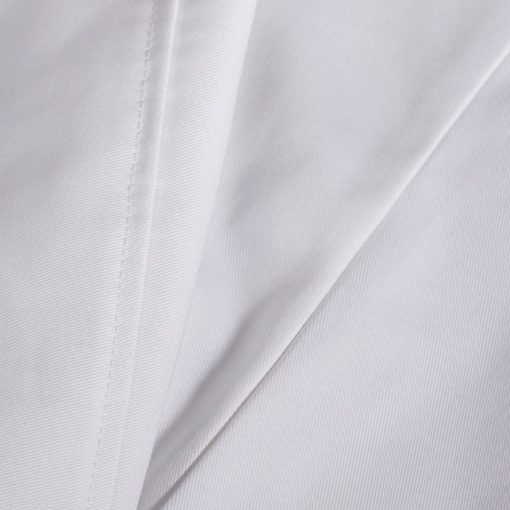 White Polyester Cotton Long Sleeve Chef Shirt - Little Tailor Studio