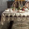 Vintage Gold Elegant Lace Tablecloth
