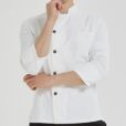 Black White Long Sleeve Chef Jacket