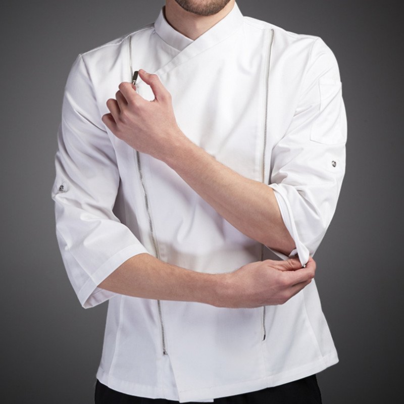 Long Sleeve Details about   Whites Unisex Chefs Jacket in Black Polycotton 