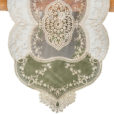 Vintage Embroidered Velvet Table Runner