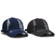 Blue Denim Baseball Cap Black Hat