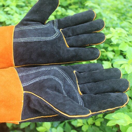 Cowhide Leather Gloves Florist Gardener Work Wear