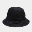 Blue Denim Bucket Hat Black Round Sun Hat