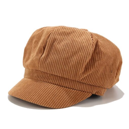 Corduroy Newsboy Cap Outdoor Sun Hat