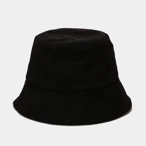Corduroy Bucket Hat Travel Sun Hat Fisherman Cap