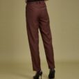 Female Black Long Pants Brown Hospitality Uniform