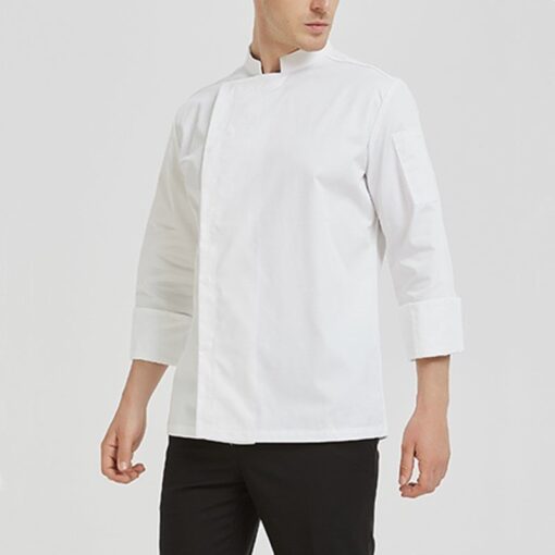 Polyester Cotton Long Sleeve Chef Shirt