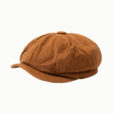Brown Cotton Beret Blue Sun Hat