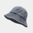Black Blue Denim Bucket Hat Outdoor Cap