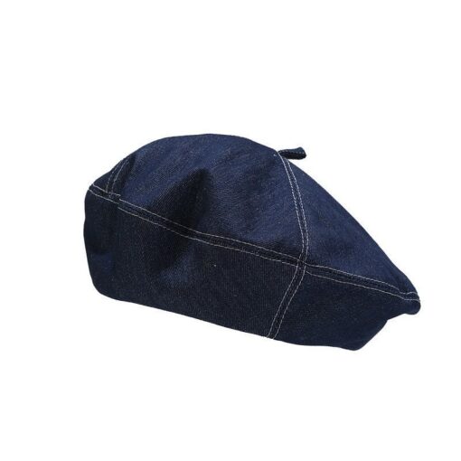 Blue Denim Beret Outdoor Sun Hat