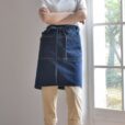 Blue Denim Waist Apron Half Length Uniform